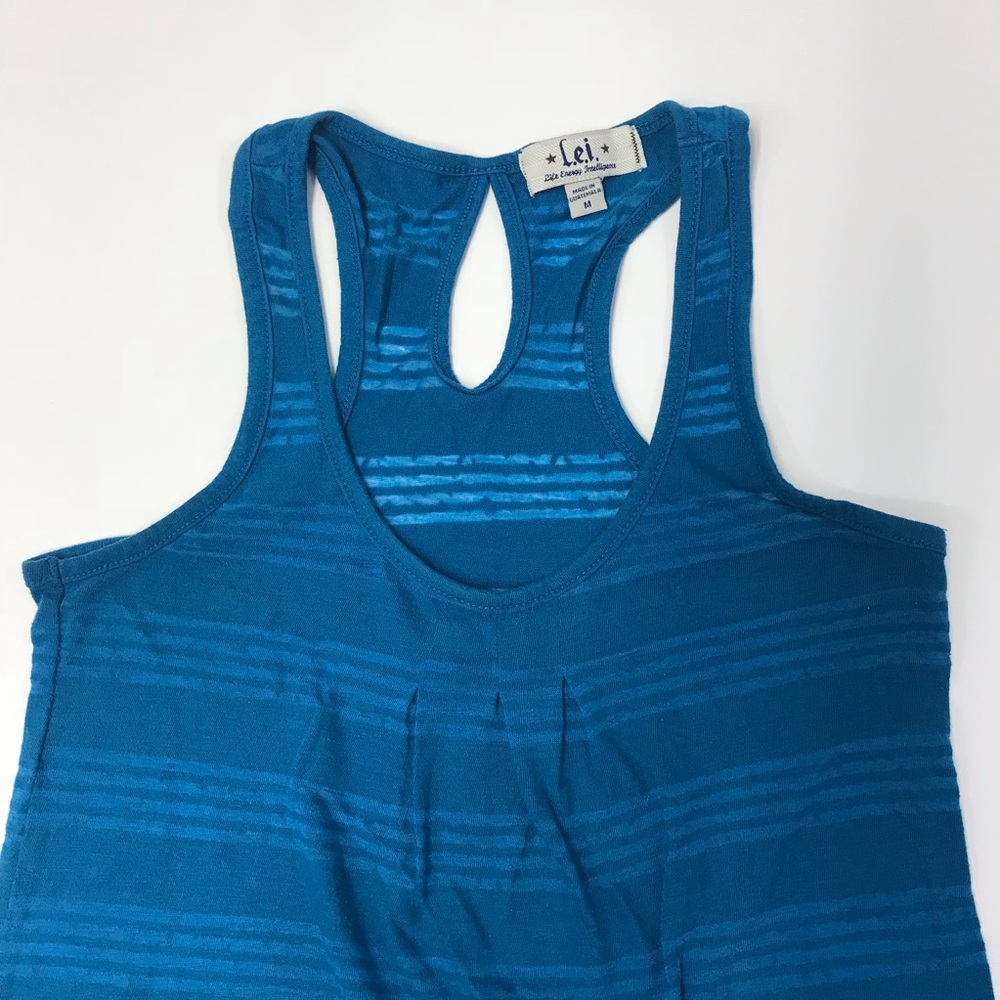 [LEI] Semi-Sheer Keyhole Racerback Tank - Picture 3 of 8